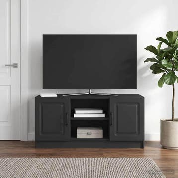 vidaXL TV Kast Zwart 102 x 34,5 x 47 cm Bewerkt hout, Verzenden