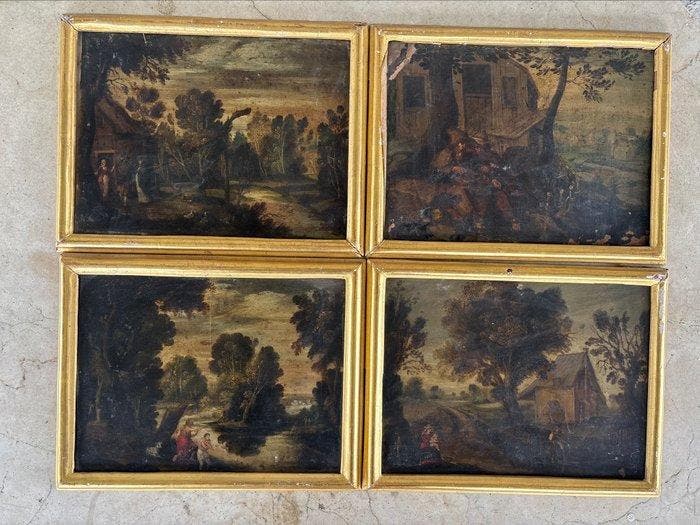 Escuela flamenca (XVII), Círculo de Jan Brueghel, Kring van, Antiquités & Art, Art | Peinture | Classique