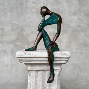 Sculpture, NO RESERVE PRICE - Modern Bronze Sculpture -