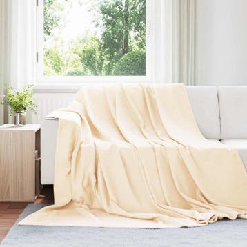 vidaXL Dekentjes 24 st Crèmekleurig 240 x 220 cm 17.63 kg, Verzenden, Nieuw
