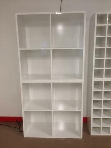 *TIP*  Witte glossy vakkenkast grote vakken, Ophalen of Verzenden