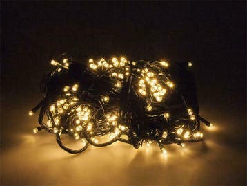 Kerstverlichting Warm Wit 22 Meter 300 LEDs - 8 Standen, Verzenden, Nieuw