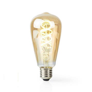 Wi-Fi Filament Edison LED Lamp 5,5W E27, Verzenden, Nieuw, E27 (groot)