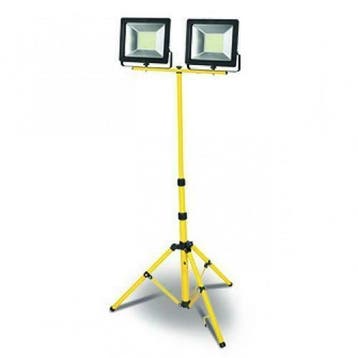 Dubbel LED schijnwerper met statief - IP65 - 2x 50W, Verzenden, Nieuw