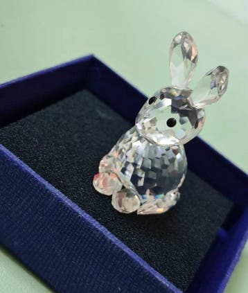 Swarovski - Beeldje - Swarovski crystal rabbit figurine -
