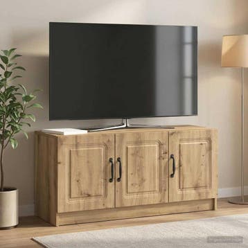 vidaXL TV Kast 99 x 34,5 x 47 cm Artisanaal eiken Bewerkt, Verzenden, Nieuw