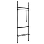 2dekans | SoBuy Kledingrek - 1 Bar 3 Planken En 1, Vêtements | Femmes, Cintres, Ophalen of Verzenden