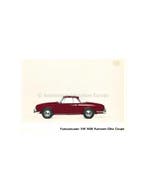 1965 VOLKSWAGEN 1600 KARMANN GHIA BROCHURE DUITS