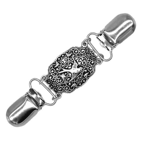 Fako Bijoux - Vestsluiting - Vestclip - Zwaluw -, Handtassen en Accessoires, Broches, Verzenden