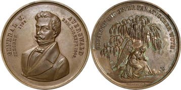 Brons medaille 1848 Frankfurt am Main, Verzenden, België