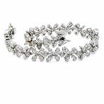 Armband - 14 karaat Witgoud - 7.43ct. tw. Diamant, Nieuw