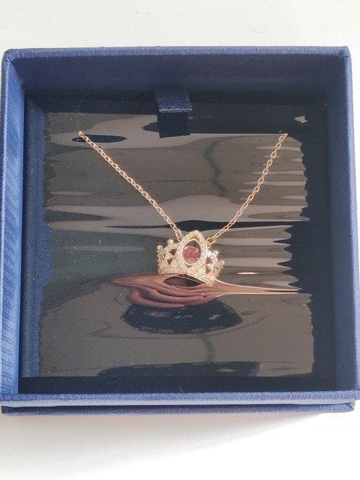 Swarovski - Beeldje - Swarovski crown necklace - Kristal,, Antiquités & Art, Curiosités & Brocante