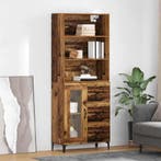 vidaXL Highboard met lade Oud Hout 69,5 x 34 x 180 cm, Huis en Inrichting, Kasten | Dressoirs, Verzenden, Nieuw