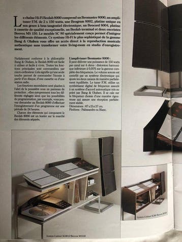 Bang & Olufsen - Meuble cabinet system SC 80 Ensemble hi-fi