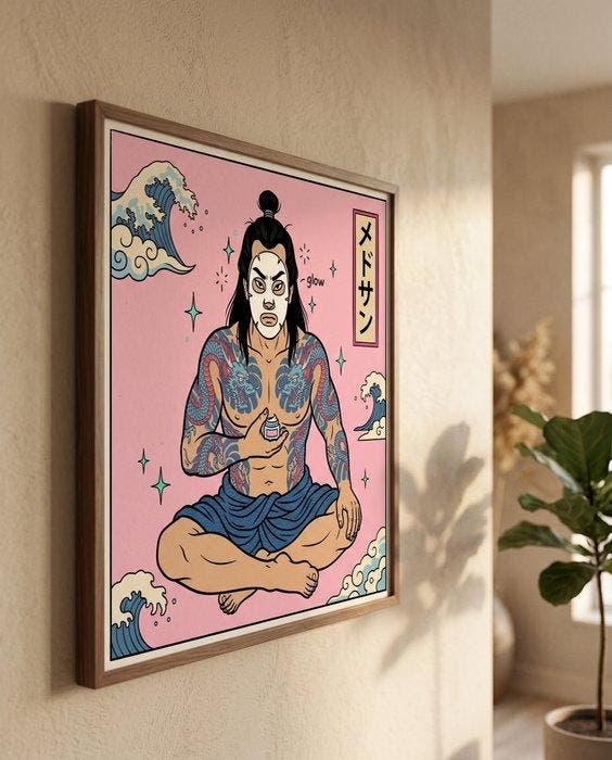 MEDSAN - Samurai Glow () - UNIQUE WORK, Antiek en Kunst, Kunst | Designobjecten