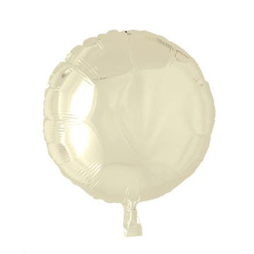 Helium Ballon Rond Ivoor 46cm leeg, Hobby & Loisirs créatifs, Verzenden