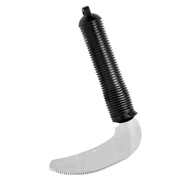 Mes gehoekt zwart - Aangepast bestek - verdikt, extra grip, Diversen, Verpleegmiddelen, Ophalen of Verzenden