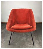 Walter Knoll - Herbert Hirche - Lounge stoel - Textiel,, Antiquités & Art