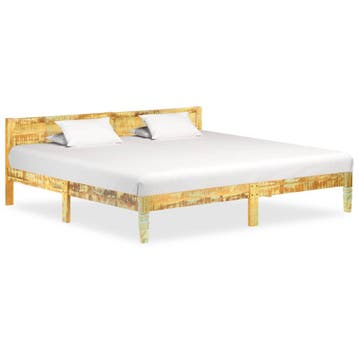 vidaXL Bedframe massief gerecycled hout 200x200 cm, Huis en Inrichting, Slaapkamer | Bedden, Verzenden, Nieuw