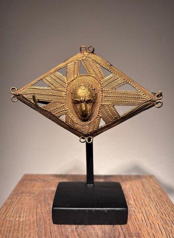 Akan Gold ornament - Figuur - zullen - Akan - Ghana