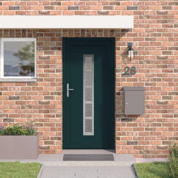 vidaXL Voordeur Antracietkleurig 98 x 200 cm PVC, Verzenden, Nieuw