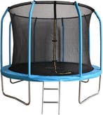 Trampoline Blauw 244cm | Met Net | Laatste Stuks!, Ophalen of Verzenden, Nieuw