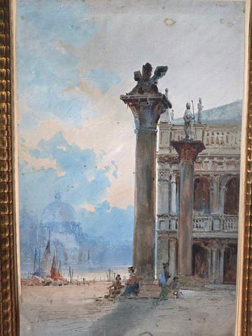 Luigi Bosio (1896-1959), Toegeschreven aan - Piazzetta di