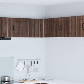 vidaXL Wandhoekkast LUCCA Bruin eiken 57 x 57 x 40 cm, Huis en Inrichting, Verzenden, Nieuw