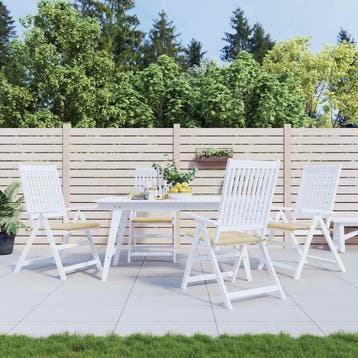 vidaXL Tuinstoelkussens 4 st 40x40x3 cm oxford stof beige, Verzenden, Nieuw