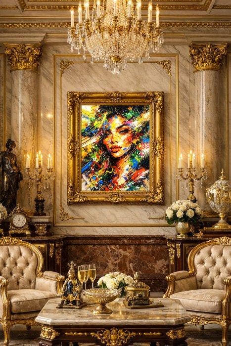 Golden Boy (2000) - QUEEN OF COLORS (Unique Work - 1/1), Antiquités & Art, Art | Peinture | Moderne