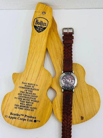 Beatles - The Beatles verzamelbaar polshorloge met houten