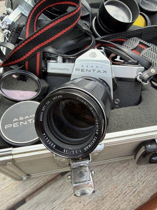 Pentax 2x Spotmatic / 1x S1a + 4 objectieven, Gossen Lunasix, TV, Hi-fi & Vidéo, Appareils photo analogiques
