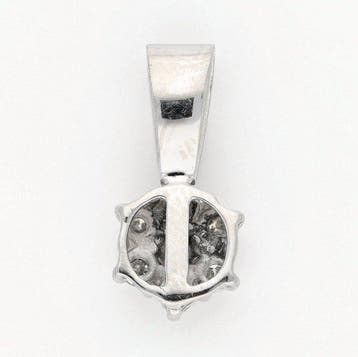 Hanger - 18 karaat Witgoud Diamant (Natuurlijk)