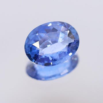 1 pcs Blauw Saffier - 1.55 ct - nternational Colored, Nieuw