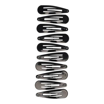 Haarspeld Klikklak 5cm - Basic - Zwart - Set van 10, Nieuw