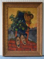 Jaap Weijand (1886-1960) - Kleding en een tak met appels op