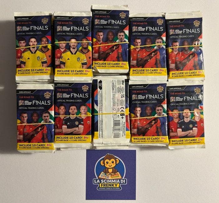Topps Booster pack - 100 PACK SEALED BUSTINE TOPPS MATCH, Collections, Autocollants