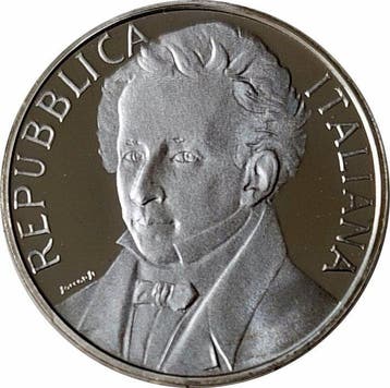 Italië. 500 Lire 1987 Giacomo Leopardi Proof (Zonder