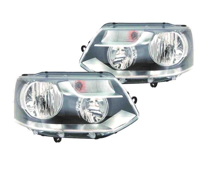 PHARES POUR VOLKSWAGEN VW TRANSPORTER T5 10- NOIR, Autos : Pièces & Accessoires, Éclairage, Envoi