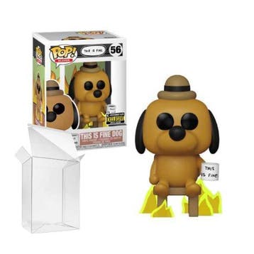 Funko Pop! Icons: This is Fine - This Is fine Dog #56 EE, Verzenden