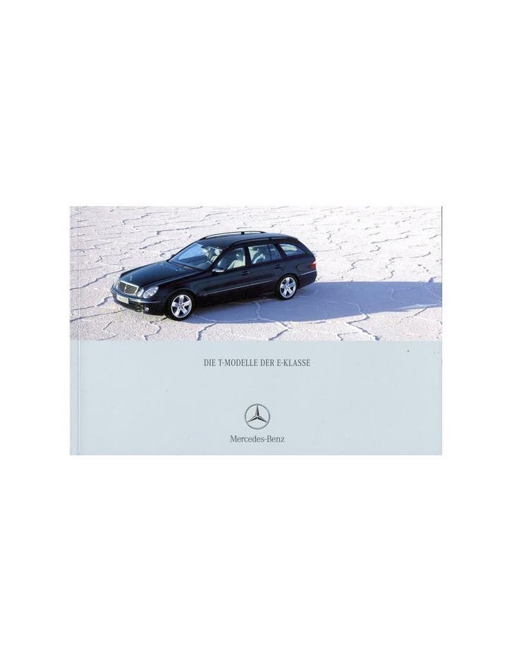 2004 MERCEDES BENZ E KLASSE T BROCHURE DUITS, Livres, Autos | Brochures & Magazines