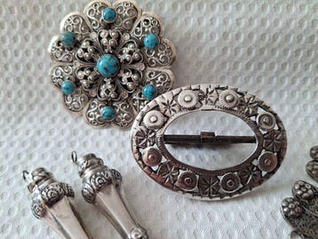 Zilver - Broche - Divers Zilver, Antiek en Kunst