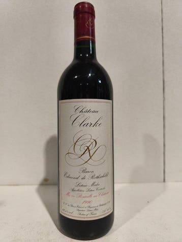 1990 Château Clarke - Médoc - 3 Bouteilles (0,75 L), Verzamelen, Wijnen, Nieuw