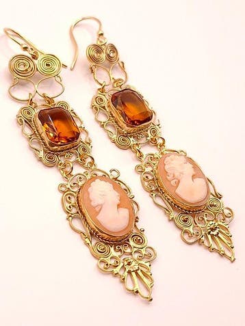 Sans prix de réserve - Boucles doreilles Argent, Plaqué or