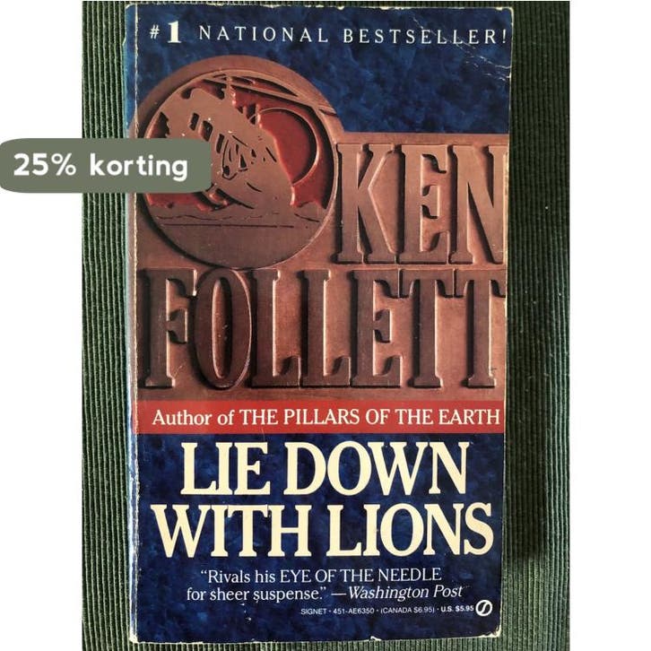 Lie down with Lions 9780451163509 Ken Follett, Livres, Langue | Anglais, Envoi