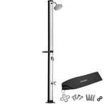 tectake Zonnedouche Tinto 20 l - zwart/zilver, met beschermh, Verzenden, Nieuw