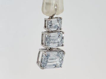 Zonder minimumprijs - Hanger - 14 karaat Witgoud - 2.62ct.
