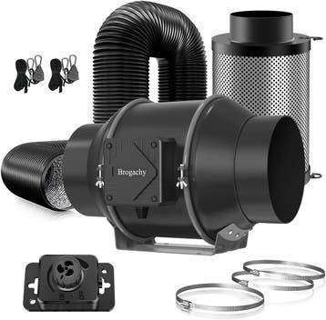 Buisventilator 150mm EC-motor | Retour deal, weg is pech, Verzenden, Zo goed als nieuw, Ventilator en Afzuiger