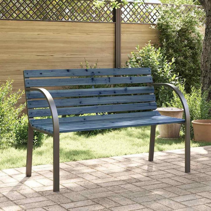vidaXL Kindertuinbank 81 cm Chinees vurenhout grijs, Tuin en Terras, Tuinsets en Loungesets, Nieuw, Verzenden