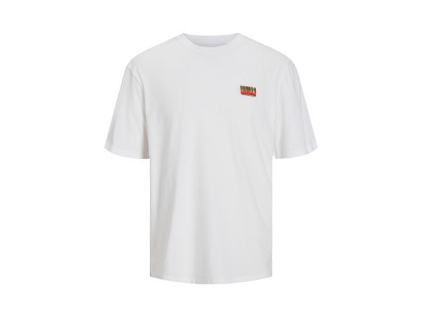 Veiling - Jack &amp; Jones Canon Wide Fit Tee Wit - L, Vêtements | Hommes, T-shirts